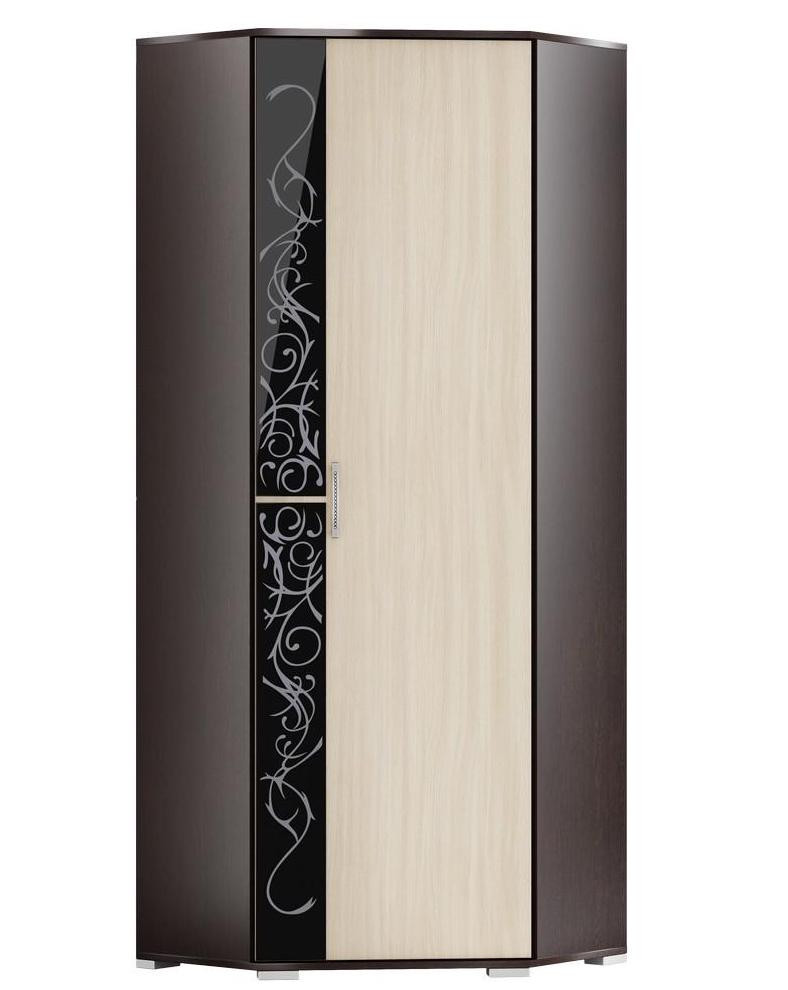 Шкаф Угловой Юнона-2 ШУ-02 Венге/Дуб Молочный (Ш-773 х В-2036 х Г-773 мм)