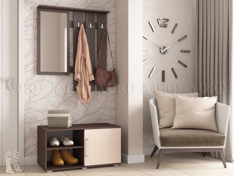 Прихожая Бостон (Ш-900 мм x В-2120 мм x Г-470 мм)/Разные Цвета