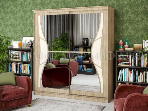 Шкаф-Купе Элвис-1 (Ш-1500/1700/2000 × В-2200 х Г-650 мм)/Разные Цвета