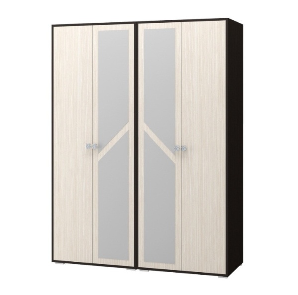 Шкаф 4-х Створчатый Каролина-2 Венге/Ясень Шимо Светлый (1,6х2,22х0,48)